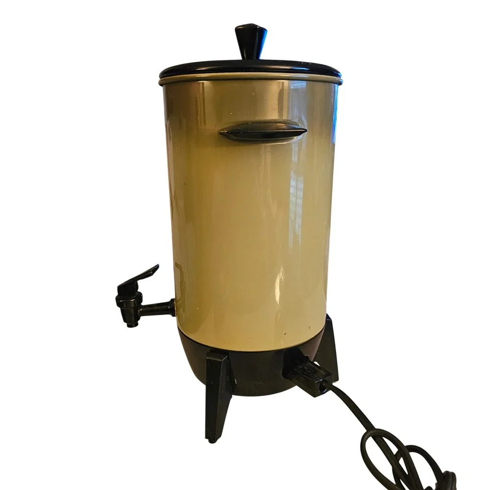 60s Avacado Vintage Electric Percolator 22 Cup‎ Coffee Urn B-9293-56 MCM